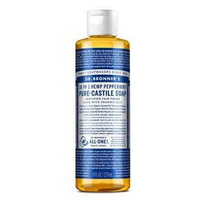 Dr. Bronner's Pure-Castile Liquid Soap Peppermint, 8 Ounce